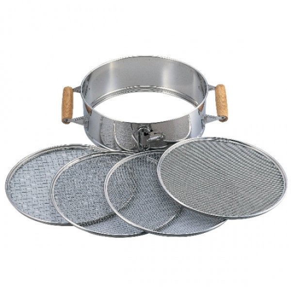 Photo1: Stainless steel sieve (with handle) (1)