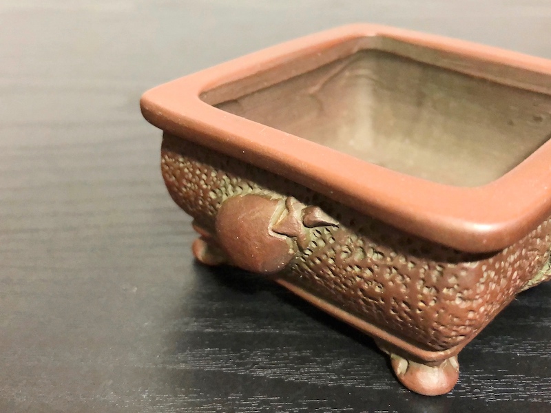 Handmade bonsai pot, 10 cm, Maker: Bigei